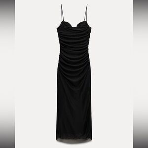 ZARA Tulle Midi Dress